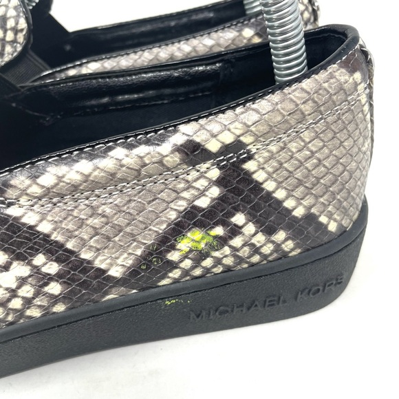 Michael Kors Slip On Sneaker Snakeskin Black‎ Womens 8 - Picture 5 of 9